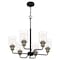 Quoizel Cox 6-Light Matte Black Chandelier COX5025MBK - alternate 4